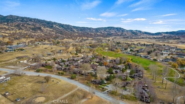 aerial view featuring a mountain view