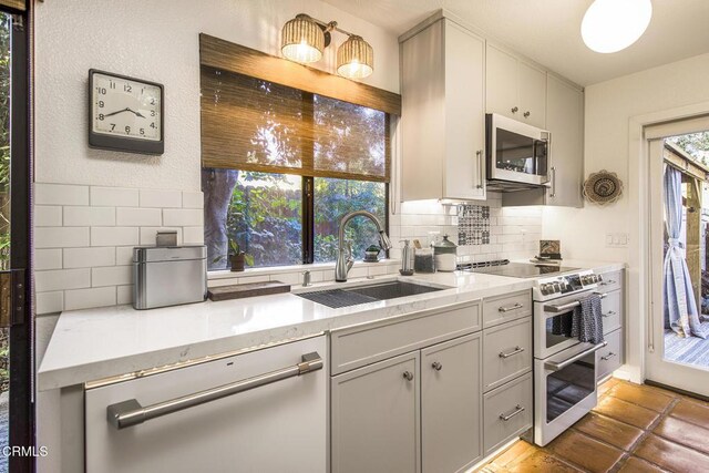 dining room featuring sink