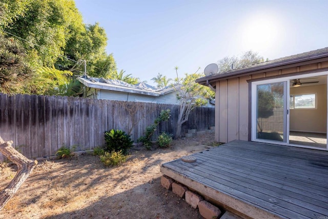 exterior space featuring a wooden deck