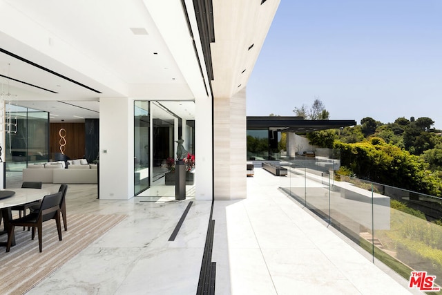 view of patio / terrace with an outdoor hangout area