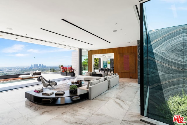 view of patio with an outdoor living space