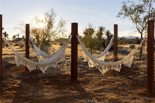 exterior space with a rural view