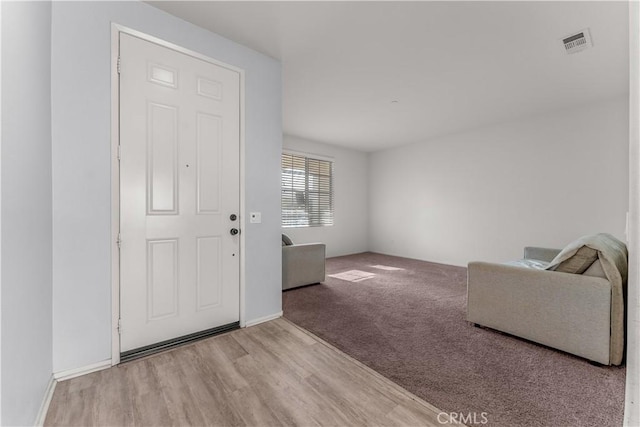 entrance foyer featuring light hardwood / wood-style flooring