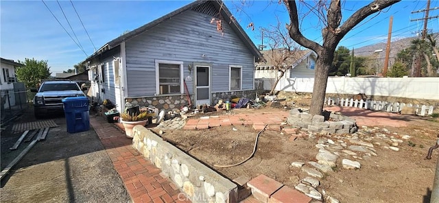 view of front of house with a patio