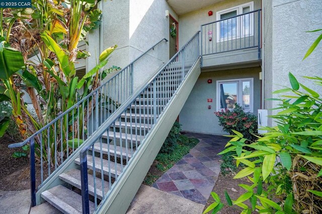 view of stairs