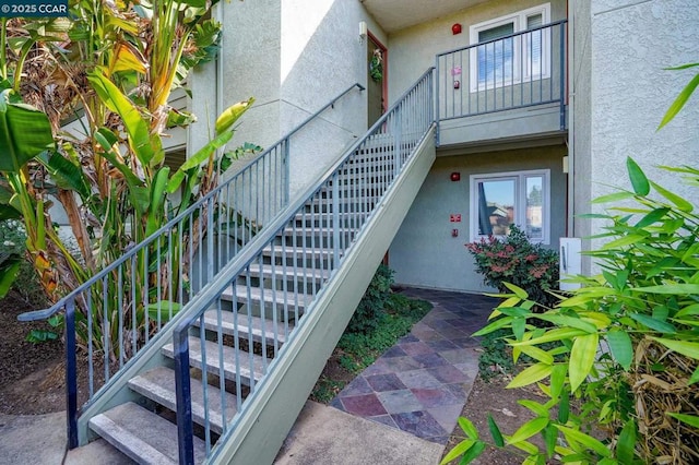 view of stairs