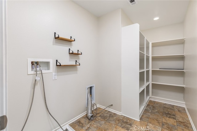 laundry room with hookup for a washing machine