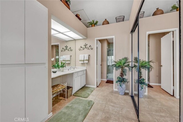 bathroom featuring vanity