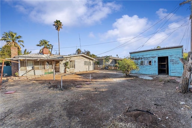 view of back of property