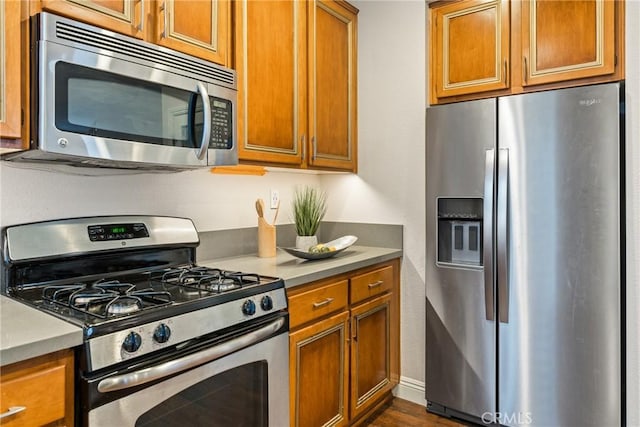 kitchen with stainless steel appliances