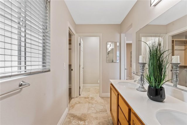 bathroom with vanity