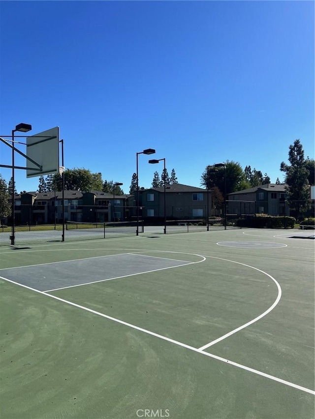 view of sport court