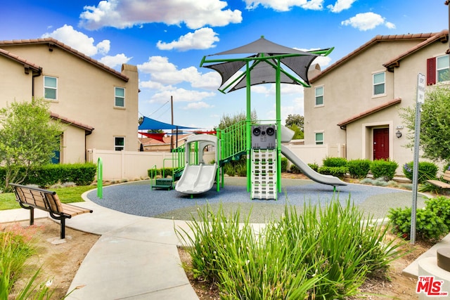 view of jungle gym