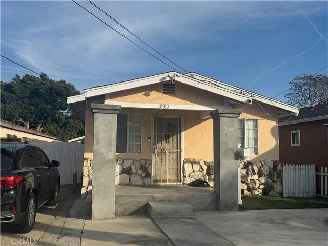 view of bungalow-style home