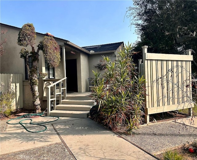 view of property entrance