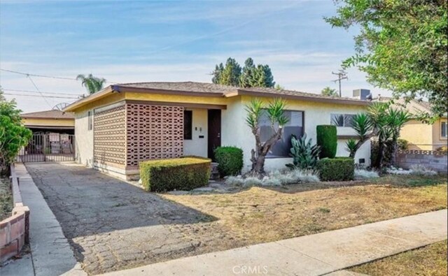 view of ranch-style home