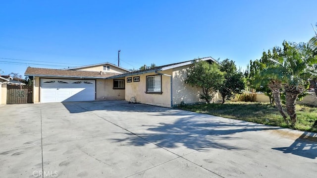 ranch-style house with a garage