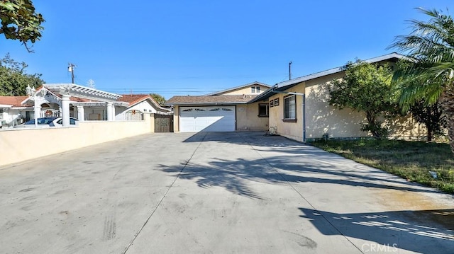 view of front of house featuring a garage