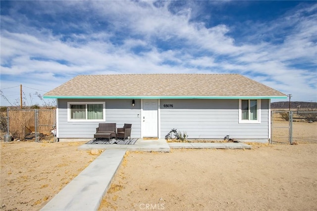 view of rear view of property