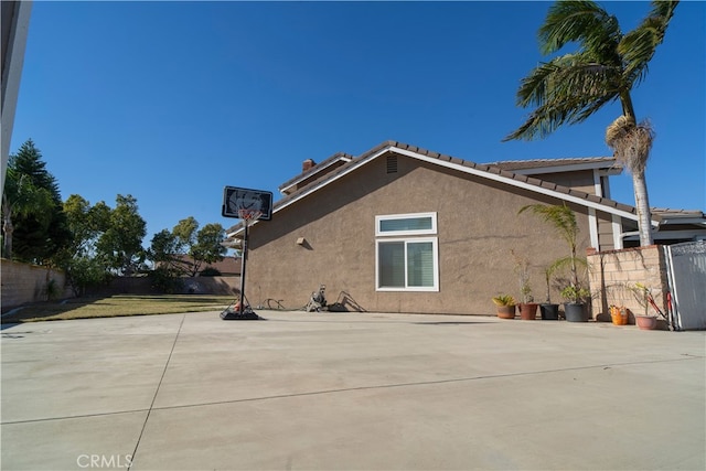 view of home's exterior featuring a patio