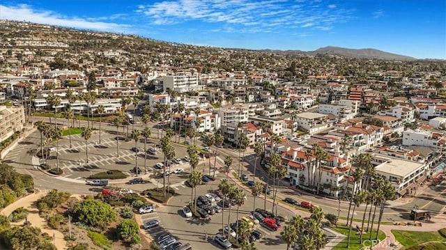 bird's eye view with a mountain view