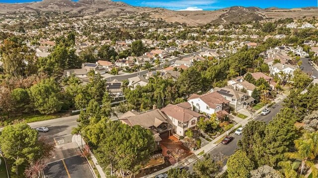 aerial view featuring a mountain view