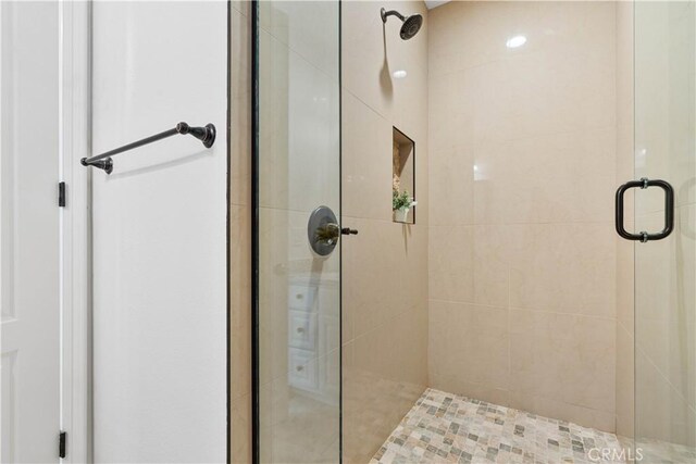 bathroom with walk in shower