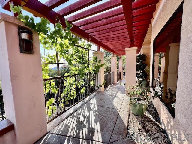 view of patio / terrace with a pergola