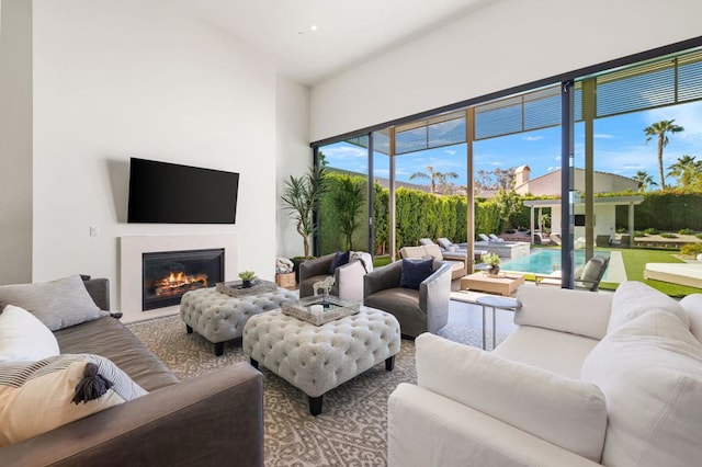 living room with a wealth of natural light