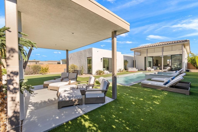 view of patio / terrace with outdoor lounge area