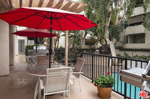 view of patio / terrace with grilling area