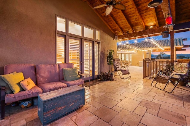 view of patio / terrace with outdoor lounge area