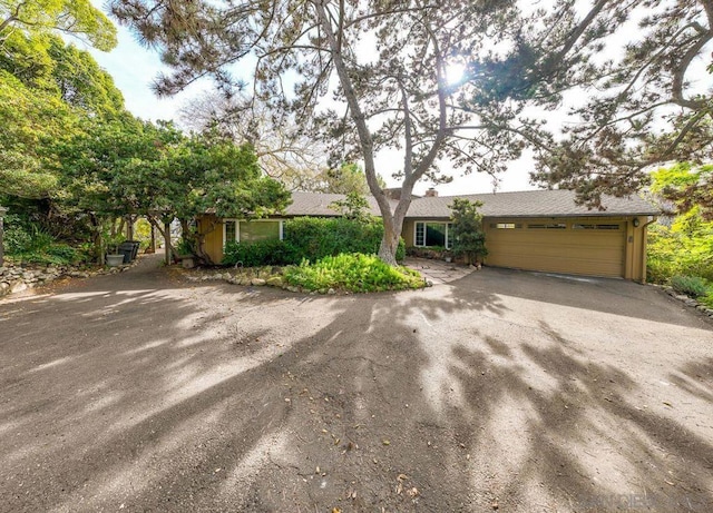 view of front of house featuring a garage