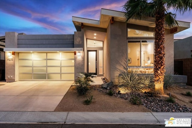 view of front of house featuring a garage