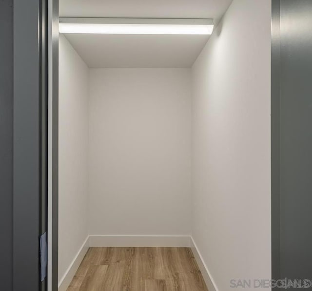 interior space featuring wood-type flooring