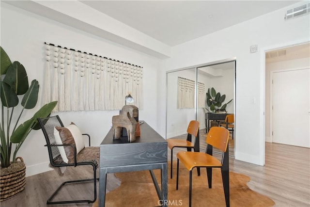 interior space featuring hardwood / wood-style floors