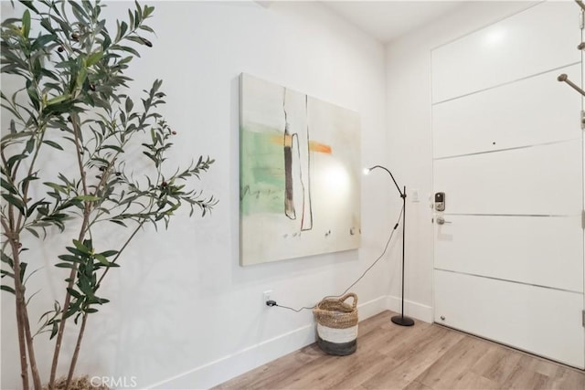 interior space featuring light wood-type flooring