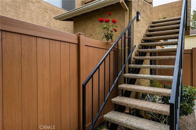 view of stairs