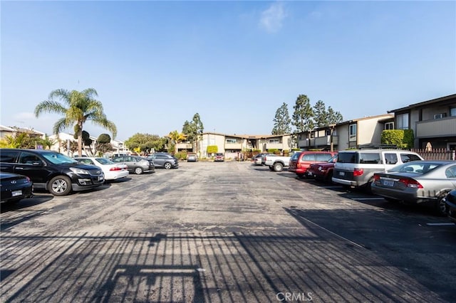 view of parking / parking lot