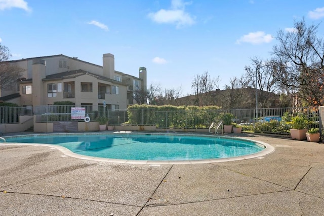 view of pool with a patio area