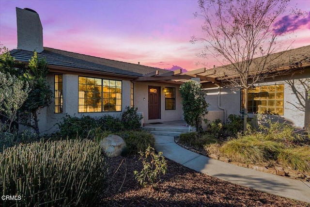 view of ranch-style home