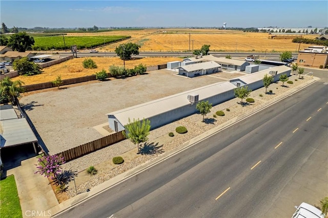 drone / aerial view featuring a rural view