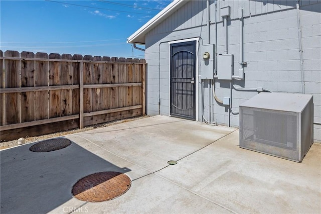 view of outbuilding with ac unit