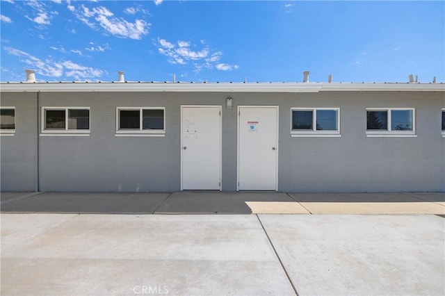 exterior space with a patio