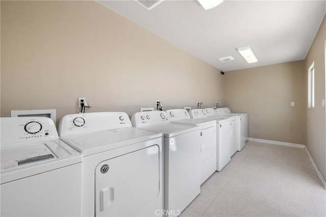 washroom with washer and clothes dryer