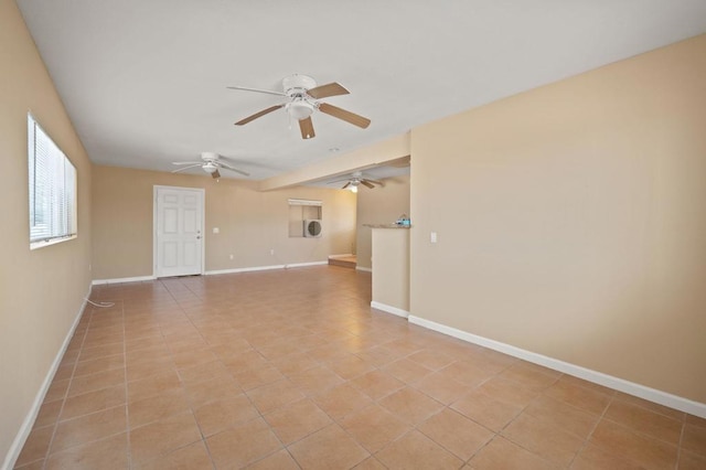 view of tiled spare room