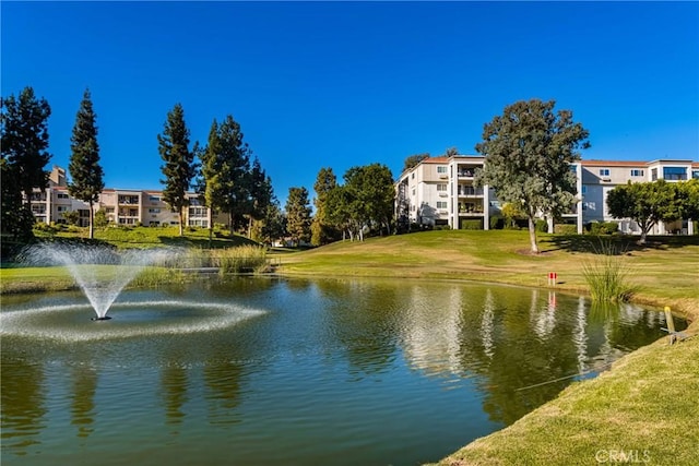 view of water feature