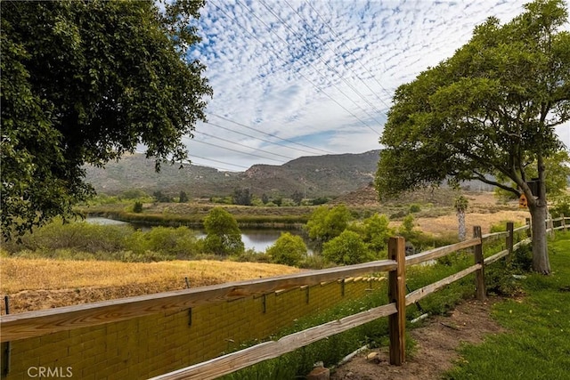 property view of mountains with a water view