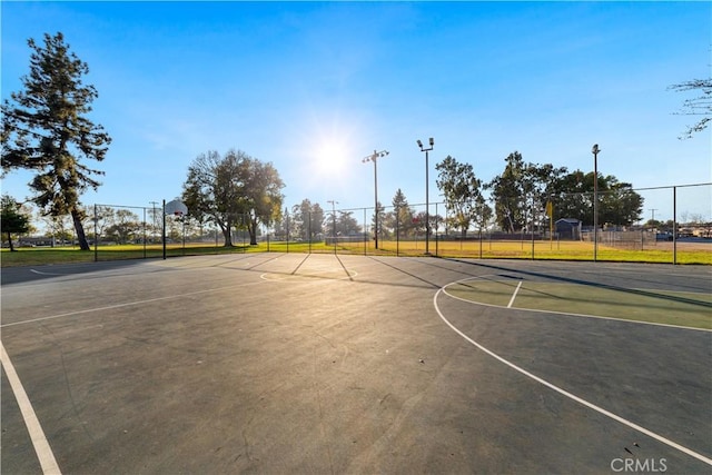 view of sport court