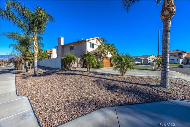 view of home's exterior featuring a garage